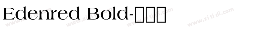 Edenred Bold字体转换